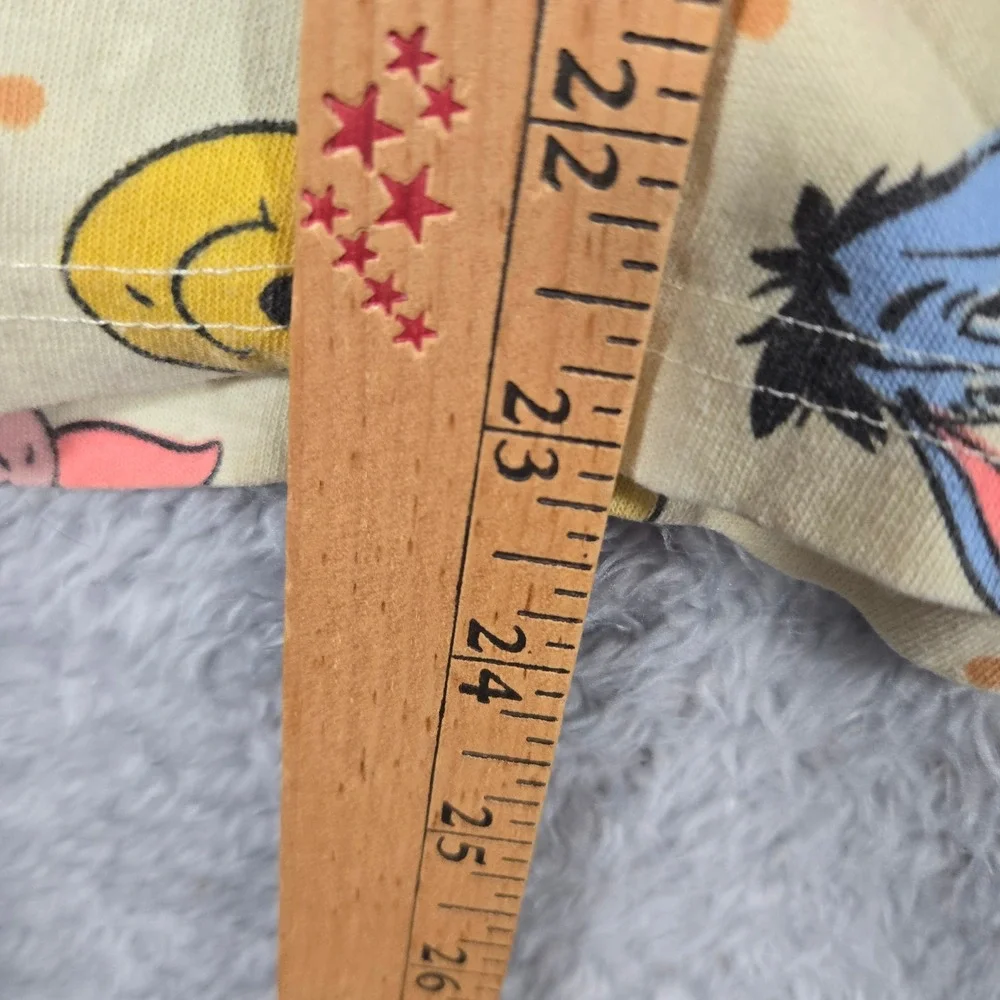 Disney Winnie the Pooh Pajama Pants Womens Yellow Character Print Lounge Medium - Picture 5 of 6